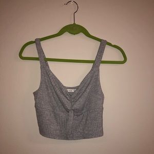 Cotton On grey crop top